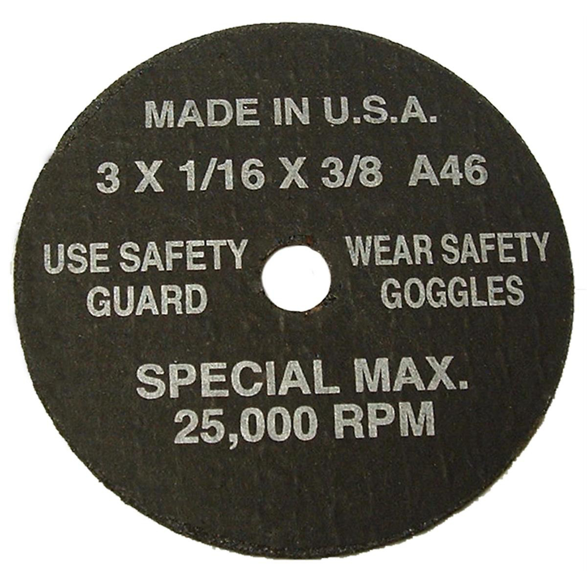 SG Tool Aid Abrasive Reinforced Cutoff Wheels — 3in. x 1/16in. x 3/8in., 5 Pcs, Model# SGT94860